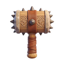 Medieval War Hammer 3D Icon - Fantasy Weapon Asset