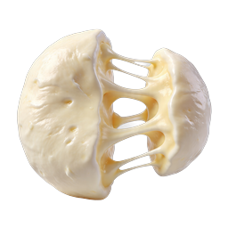 Realistic Melted Cheese Icon | 3D Food Graphic