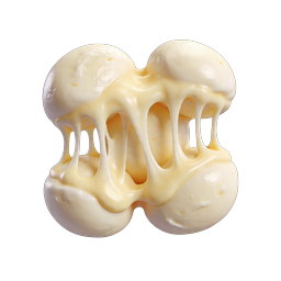 Biểu tượng phô mai tan chảy | Ký hiệu thực phẩm sữa 3D bóng bẩy