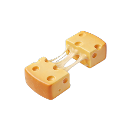Melted Cheese Pull Icon - Stretchy Swiss Cheese