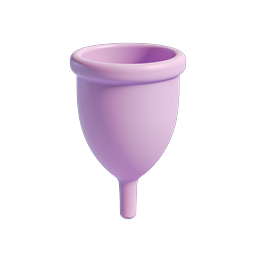 Menstrual Cup 3D Icon - Lavender Feminine Care