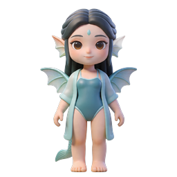 Mermaid Dragon Girl Fantasy Character Icon