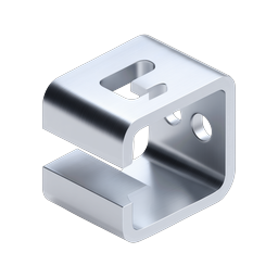 Realistic Metal Bracket Clamp Icon | Industrial Hardware
