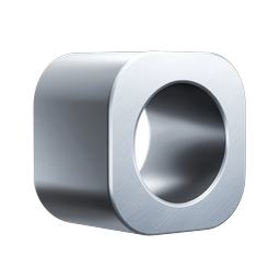 Metal Bushing Icon | Realistic 3D Industrial Component