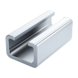 Metal Channel Beam Icon - Steel Structural Profile