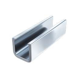 Metal Channel Profile 3D Icon - Construction & Industrial