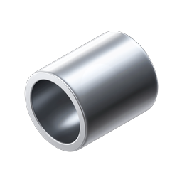 Realistic Metal Cylinder Icon - Industrial 3D Pipe