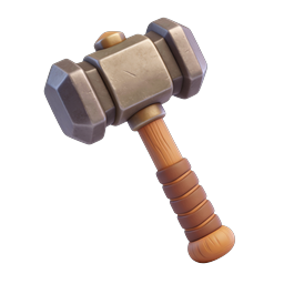 Metal Hammer Tool Icon - 3D Rendered Mallet