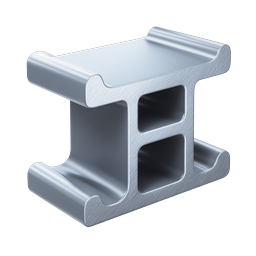 Metal I-Beam Steel Structure Icon | Industrial 3D Design