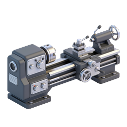Metal Lathe Machine Industrial Equipment Icon