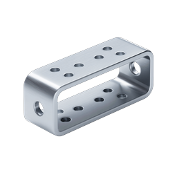 Galvanized Metal Mounting Bracket 3D Icon