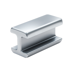 Metal Paper Clip Icon - Chrome 3D Office Supply