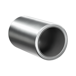 Realistic Metal Pipe Steel Tube Cylinder Icon