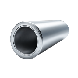 Metal Pipe Cylinder Icon - Industrial Tubing 3D Render