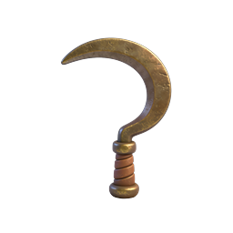 Metal Question Mark 3D Icon | Brass FAQ Symbol