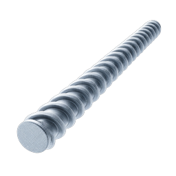 Metal Screw 3D Icon with Wireframe Detail | Industrial Hardware