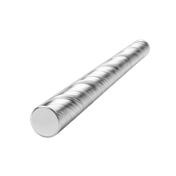 Metallic Spiral Rod Icon - Industrial Steel Bar