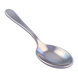 Elegant Metallic Spoon Icon for Culinary Use