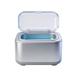 Premium Metal Storage Box Icon - Realistic 3D