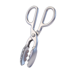 Realistic Metal Tongs Icon for Culinary Use