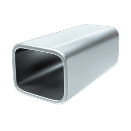 Metal Tube Icon - Realistic Hollow Pipe Design