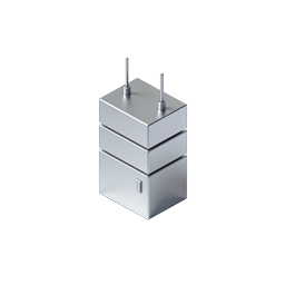 Metallic Battery Power Unit 3D Icon