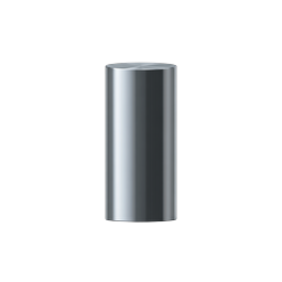 Realistic Metallic Chrome Cylinder 3D Icon