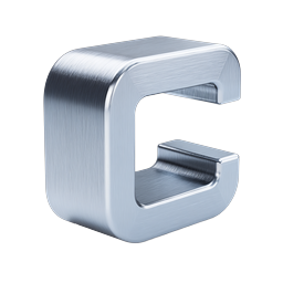 Metallic Chrome Letter G 3D Icon | Premium Steel Alphabet