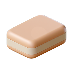 Metallic Tin Box Icon - 3D Rendered Container