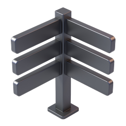 Metallic Tree 3D Icon | Premium Chrome Nature Symbol