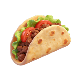 Delicious Mexican Taco Food Illustration