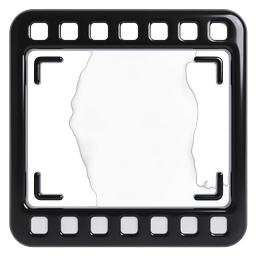 Realistic 3D Microchip Processor Icon - Glossy Black