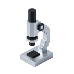 Sleek Microscope Icon for Science and Education