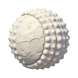 Realistic 3D Microscopic Virus Cell Icon | Medical Illustration