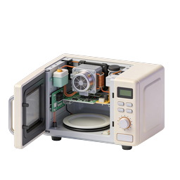 Microwave Oven Internal Components 3D Icon