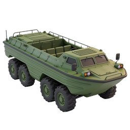 Militärisches gepanzertes Fahrzeug Icon | 3D Off-Road Transport