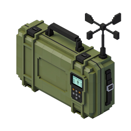 Military Communication Device Voxel Icon - Tactical Radio