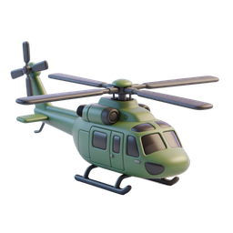 Military Helicopter Icon for Transport Themes