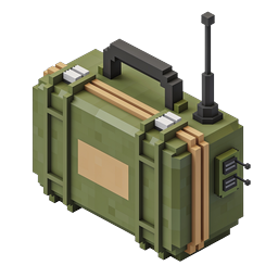 Military Field Radio Isometric 3D Icon