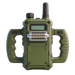 Military Walkie Talkie Radio Icon - Tactical Communication