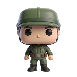 Military Soldier Funko Pop Style Figure Icon