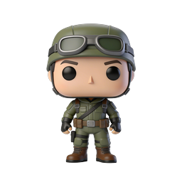 Military Soldier Funko Pop Style 3D Character Icon