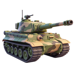 3D Military Tank Icon for Defense & Strategy Themes