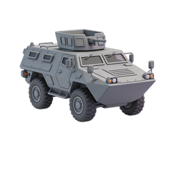 Stylized Military Vehicle Icon for Tactical Applications