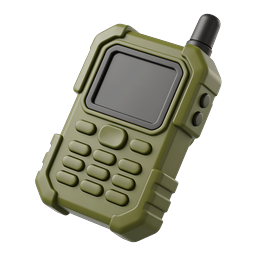 Military Walkie Talkie Radio Icon - Tactical Communication