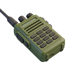 Military Walkie Talkie Radio Icon - 3D Realistic