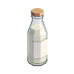 Stylized Milk Bottle Icon for Food & Nutrition