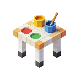 Minecraft Crafting Table Isometric 3D Icon