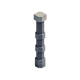 Ícone de Pilar do Minecraft - Design de Coluna 3D Voxel