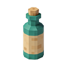Minecraft Style Potion Bottle 3D Icon
